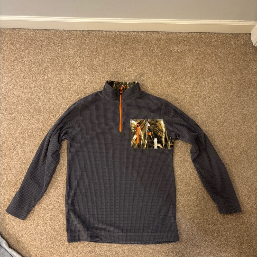 Southern Marsh Pullover with Orange Accents